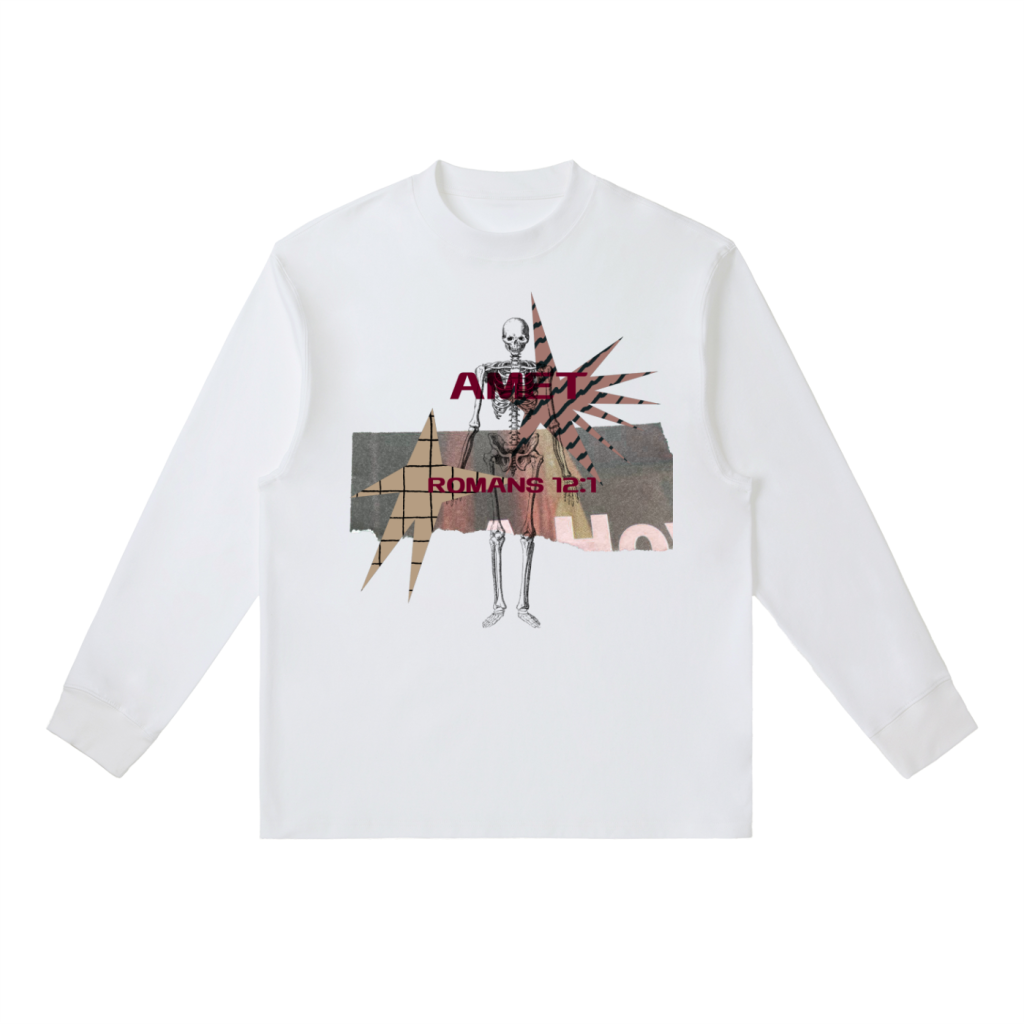 AMET|White Long Sleeve Romans 12:1