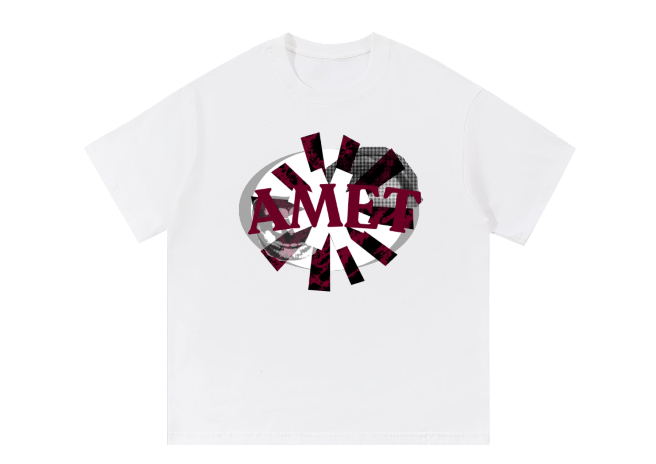 White Tee|AMET Logo