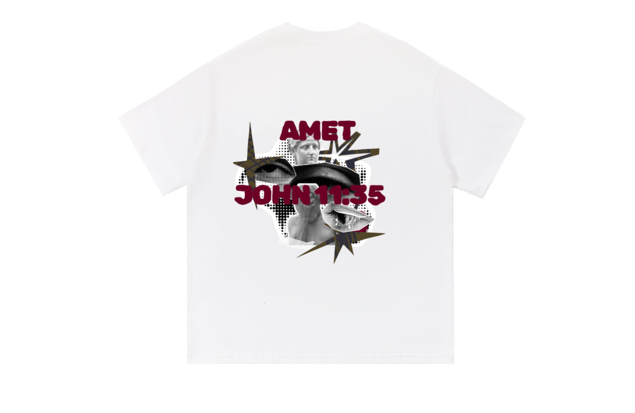 AMET|White Tee John 11:35