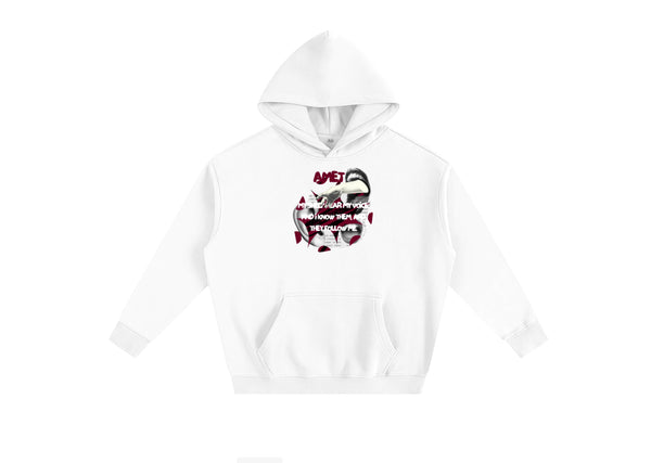 AMET DISTINCT|White Hoodie John 10:27