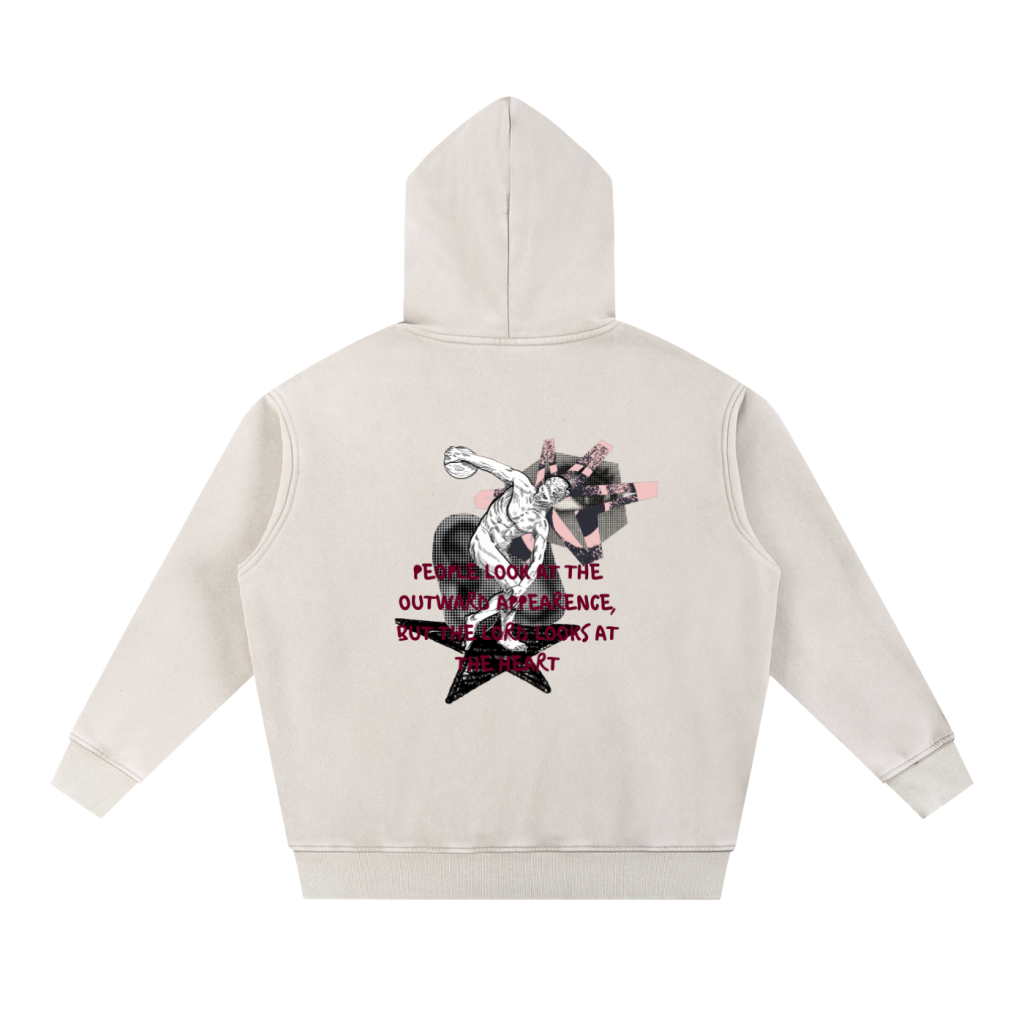 AMET DISTINCT|Creme Hoodie 1 Samuel 6:17