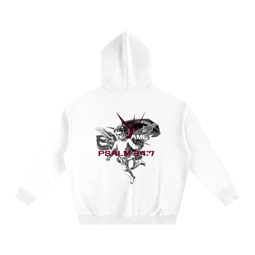 AMET DISTINCT|White Hoodie Psalm 34:7